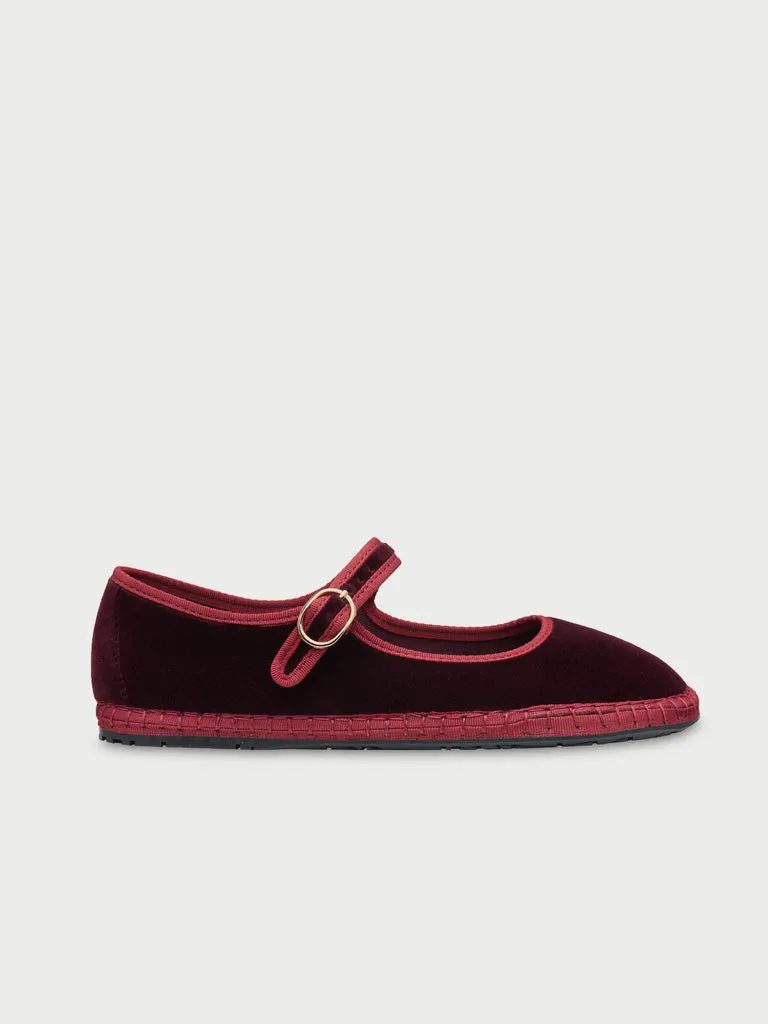 Flagelus Cinderella Boris pantofi Mary Jane vișinii