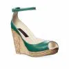 Catinca Shoes G20 V sandale dama verde piele naturala