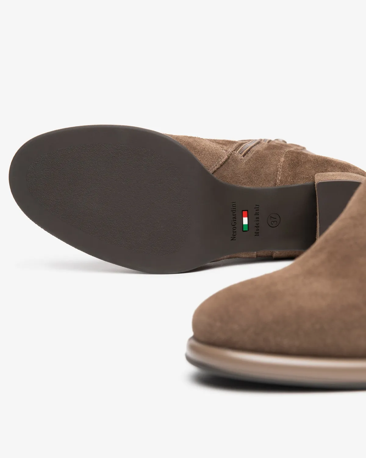 NeroGiardini botine dama piele intoarsa toc 60mm