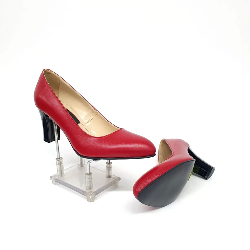 Catinca Shoes A28 RB pantofi dama piele naturala rosu