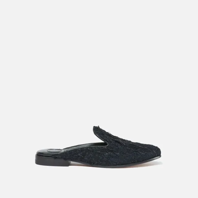 Cecilia Bringheli Ravello mules bouclé gri inchis