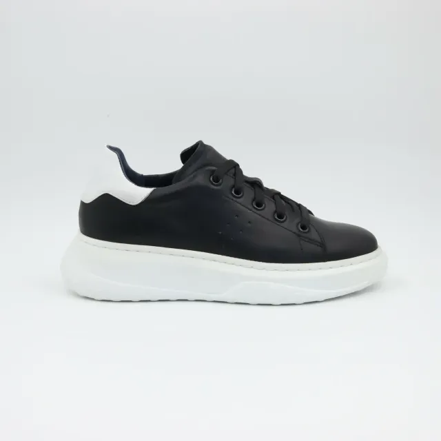Lucas Shoes 5101 sneakers black white piele