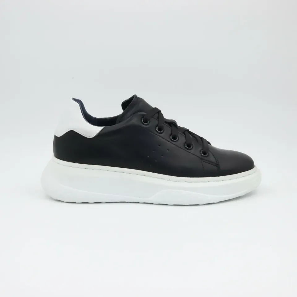 Lucas Shoes 5101 sneakers black white piele