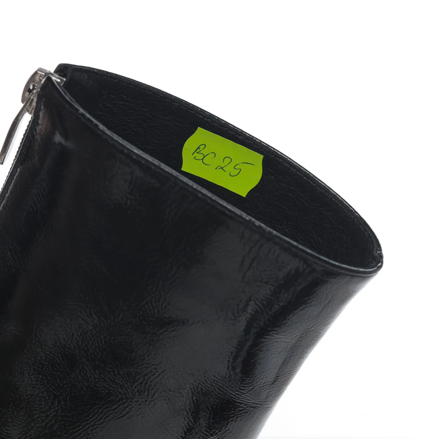 Catinca Shoes BC25 NLPC bocanci lac negru pătrățele