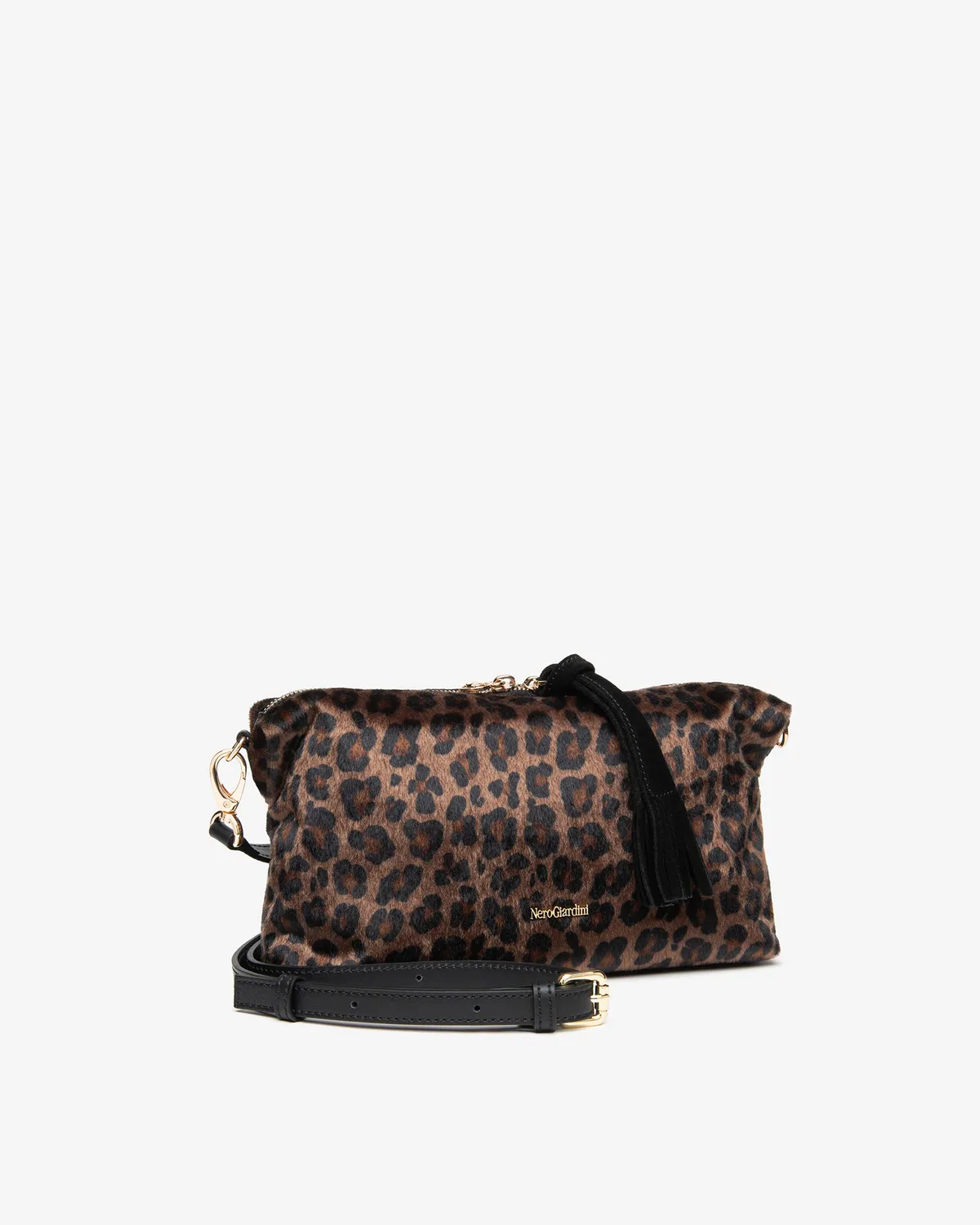 Geanta NeroGiardini crossbody piele animal print