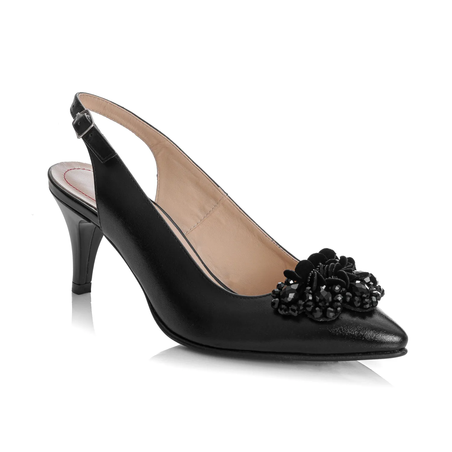 Catinca Shoes D44 N sandale dama piele negru box