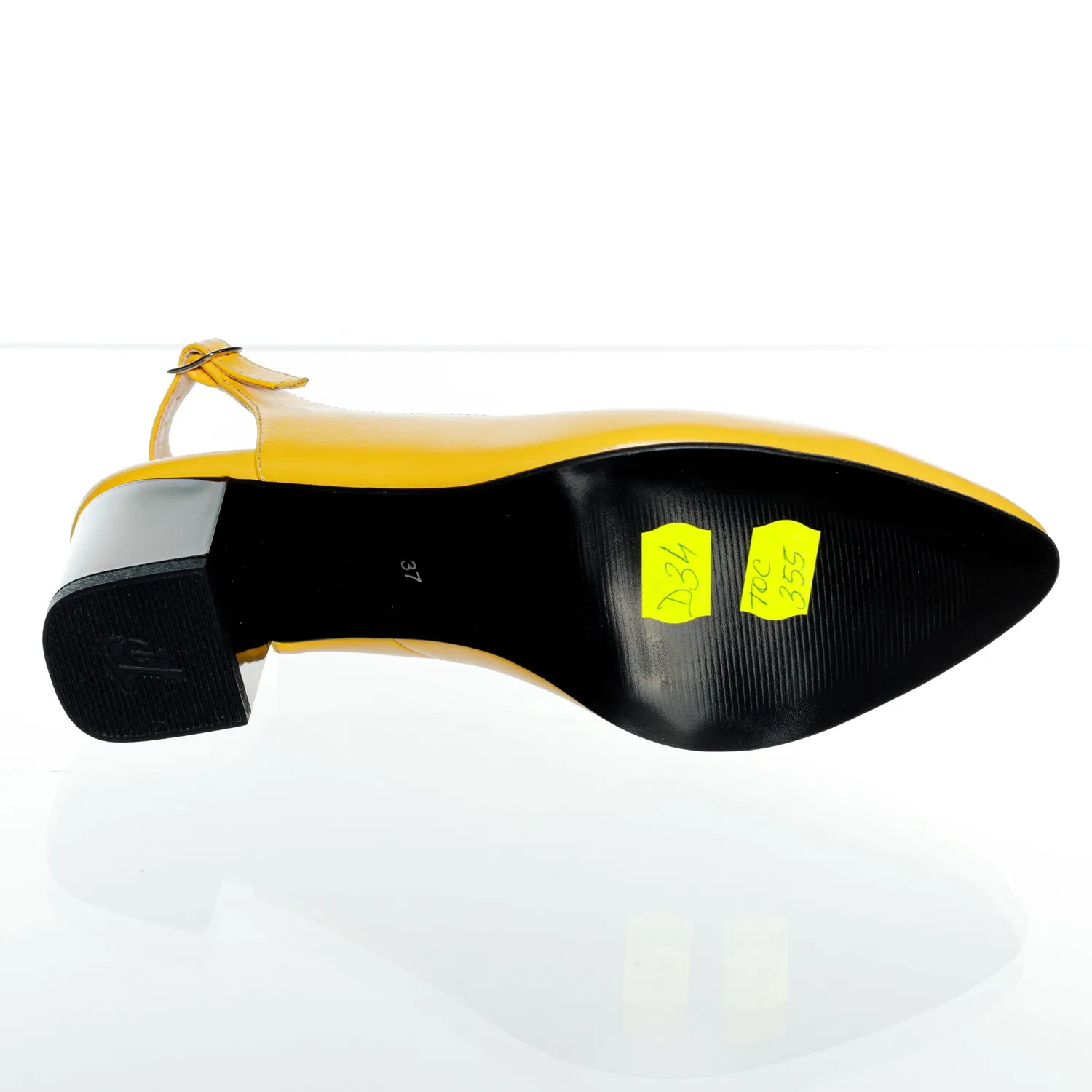 Catinca Shoes D34 GB sandale dama piele galben box