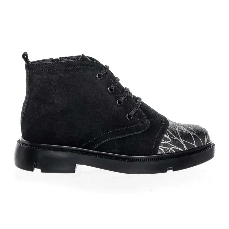 Catinca Shoes BC17 NAFA ghete dama antilopa negru