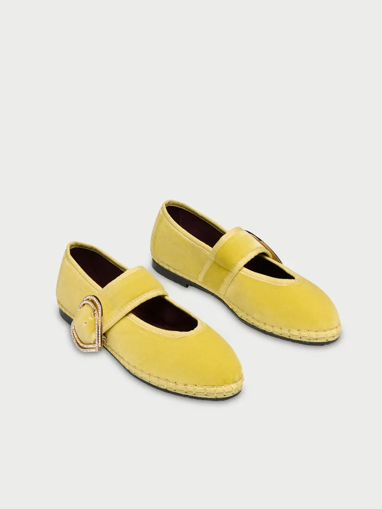 Flagelus Sophie Love Yellow pantofi Mary Jane galbeni