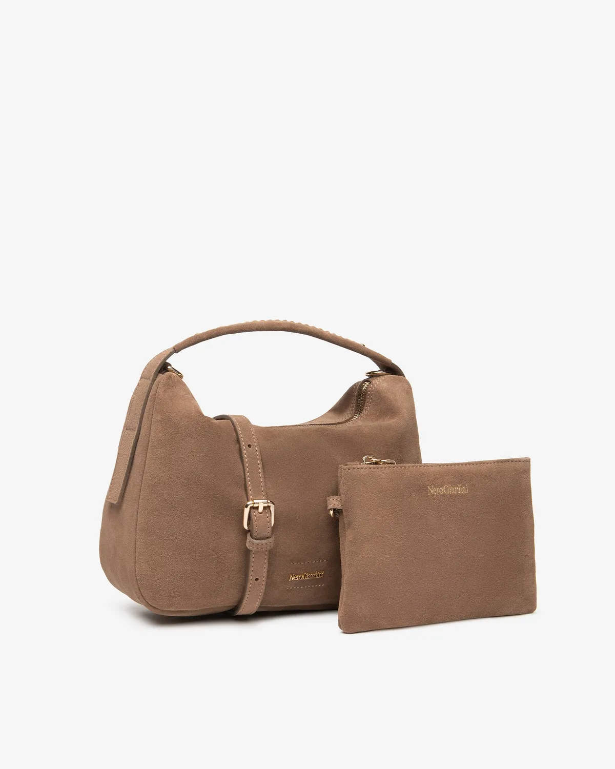 NeroGiardini geanta hobo dama piele intoarsa