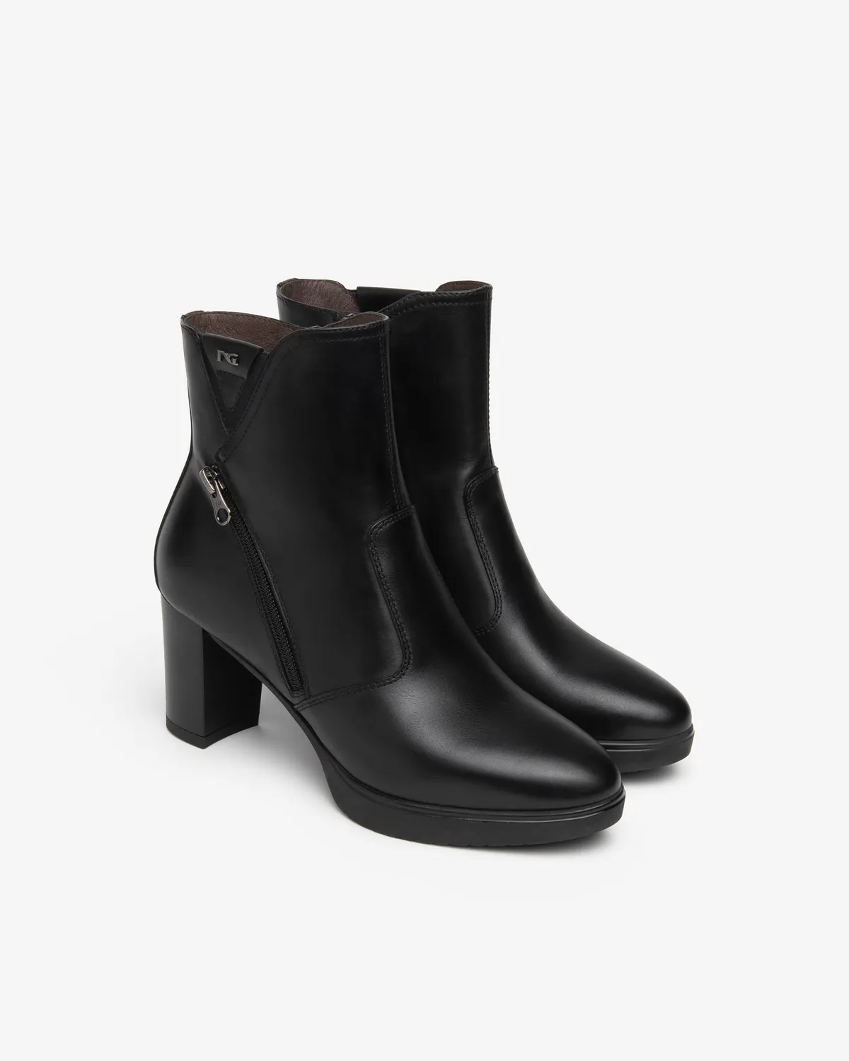 NeroGiardini botine damă piele platformă toc 70mm