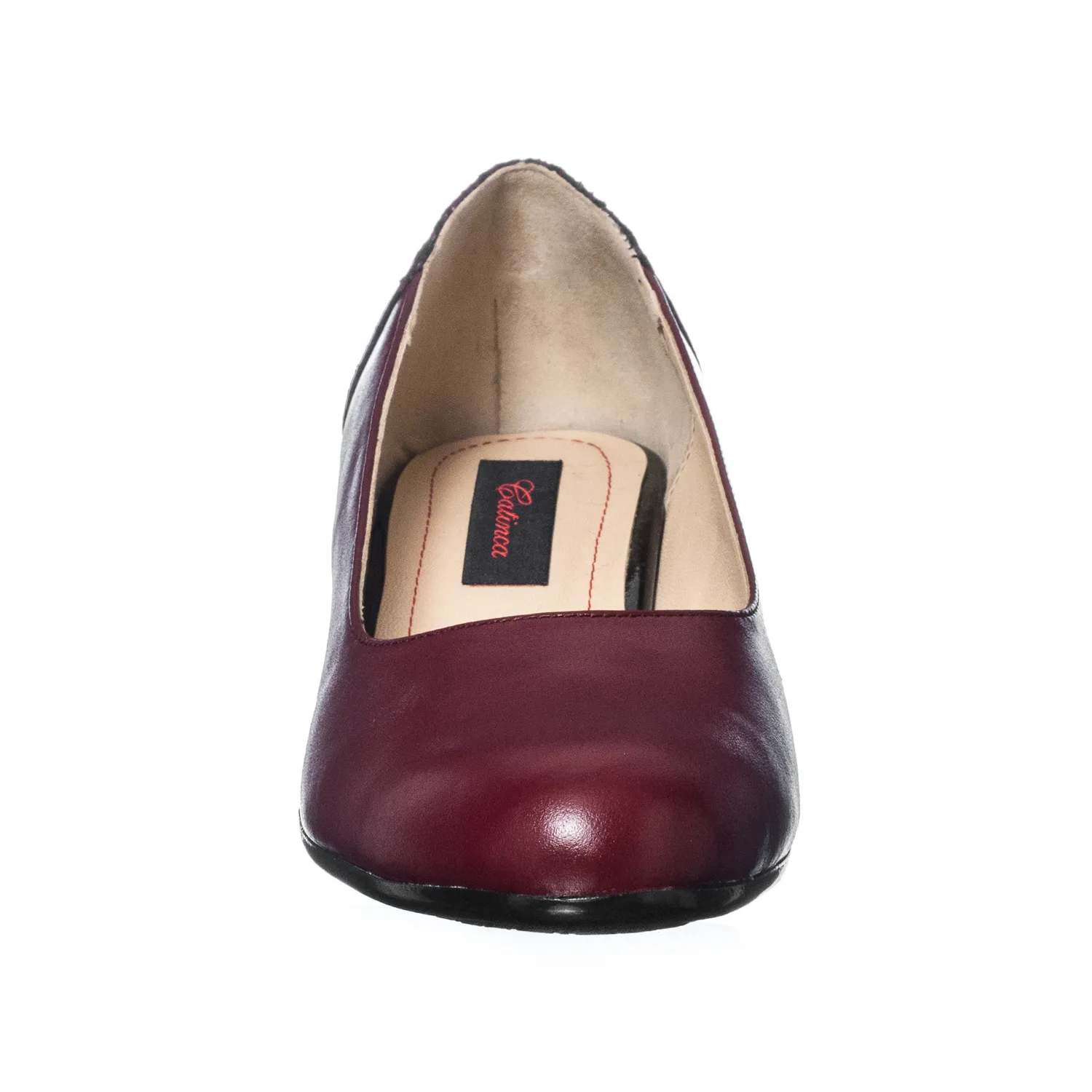 Catinca Shoes T8 BBP pantofi dama piele bordo poney