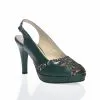 Catinca Shoes 025 VBM sandale dama verzi piele mozaic