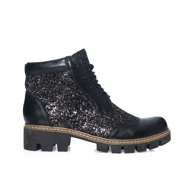 Catinca Shoes G28 NBGN bocanci dama negri glitter