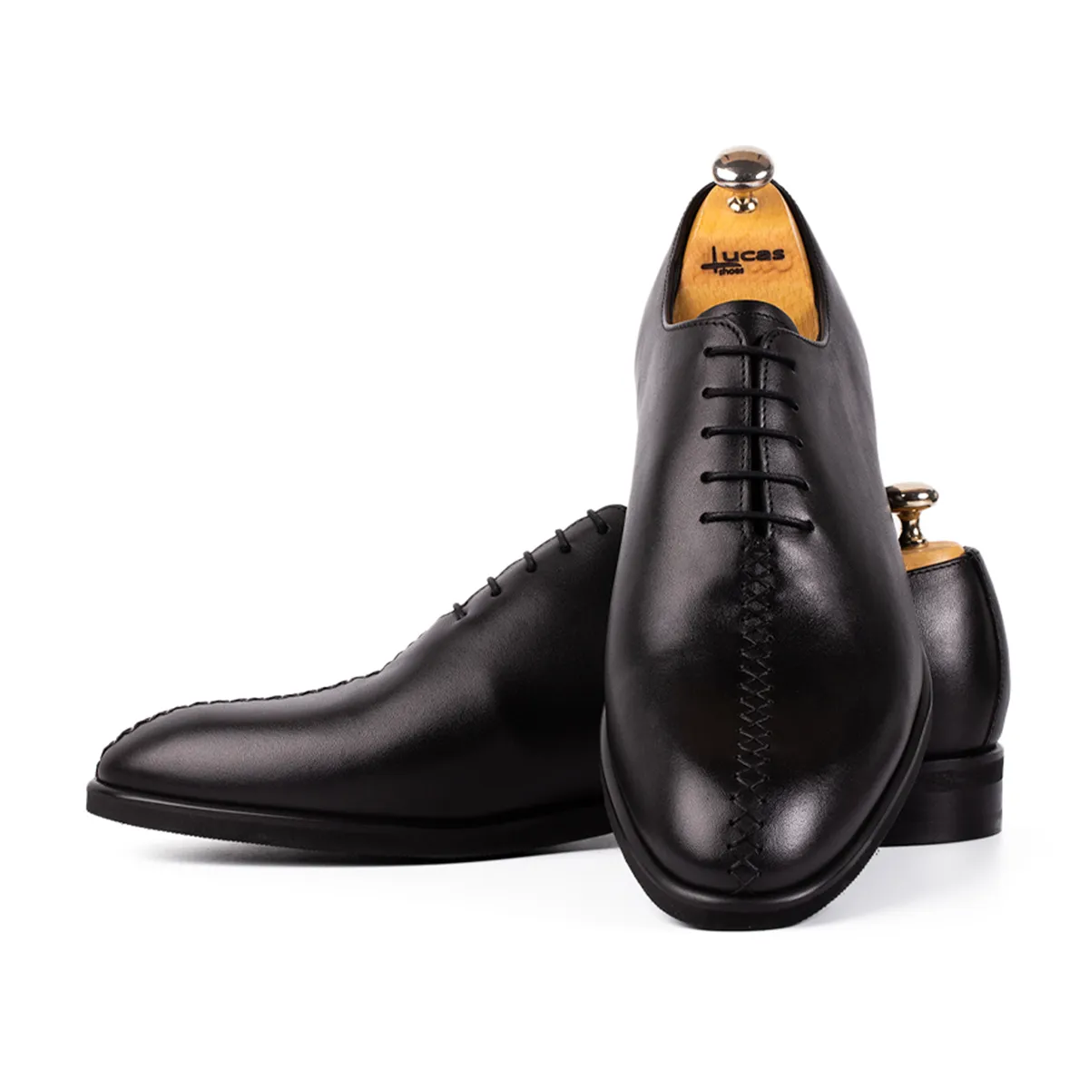Lucas Elegant 902A pantofi barbati negri piele naturala