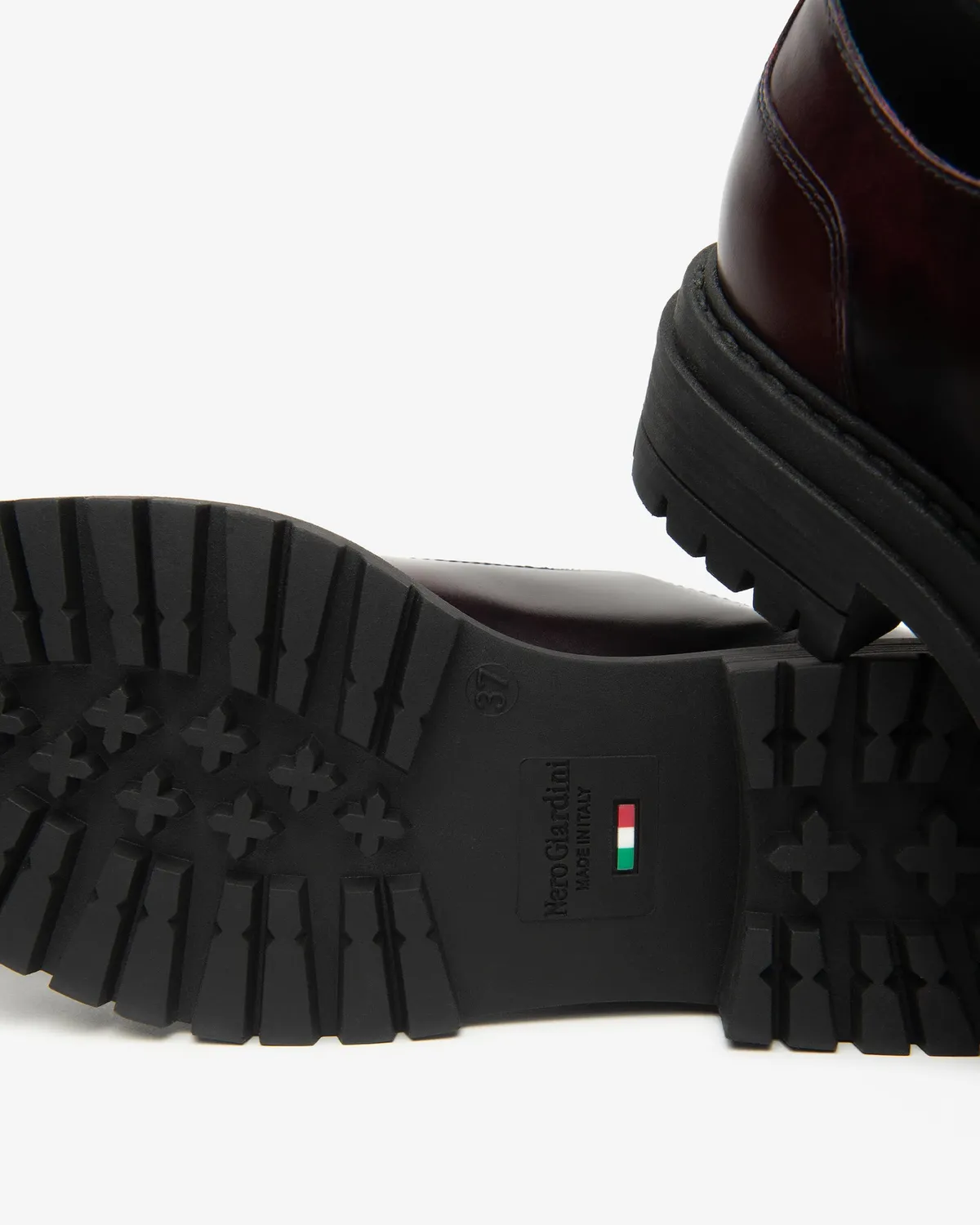 NeroGiardini Pantofi Mary Jane Bordo Toc 40mm