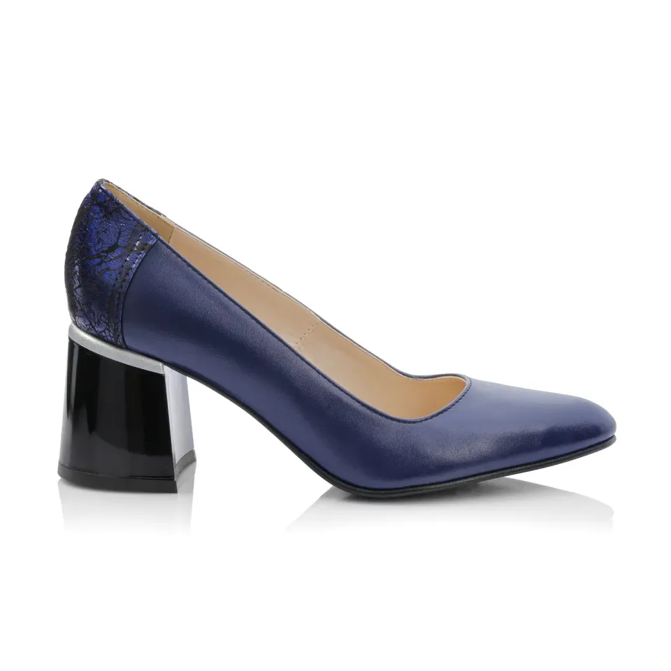 Catinca Shoes A64 BBS pantofi dama blue box piele