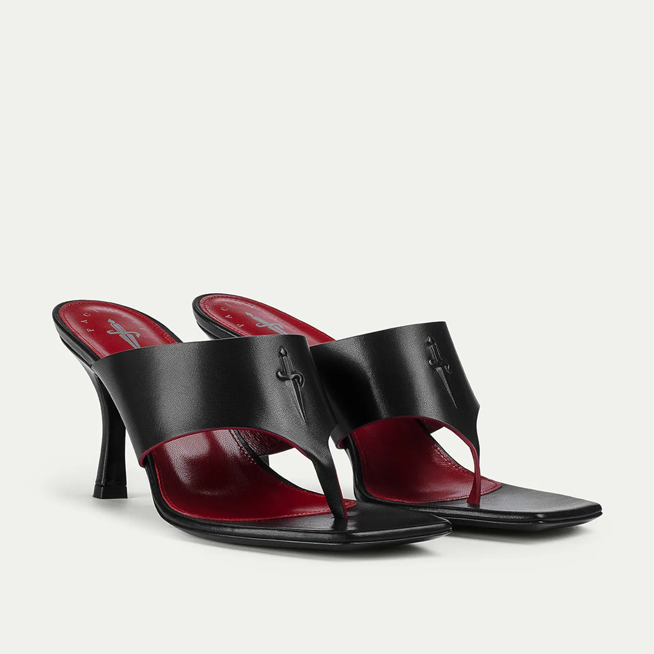Sandale Cesare Paciotti Monroe dama negre piele