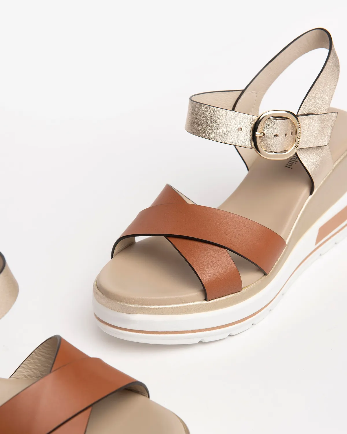 NeroGiardini sandale piele dama casual de vara