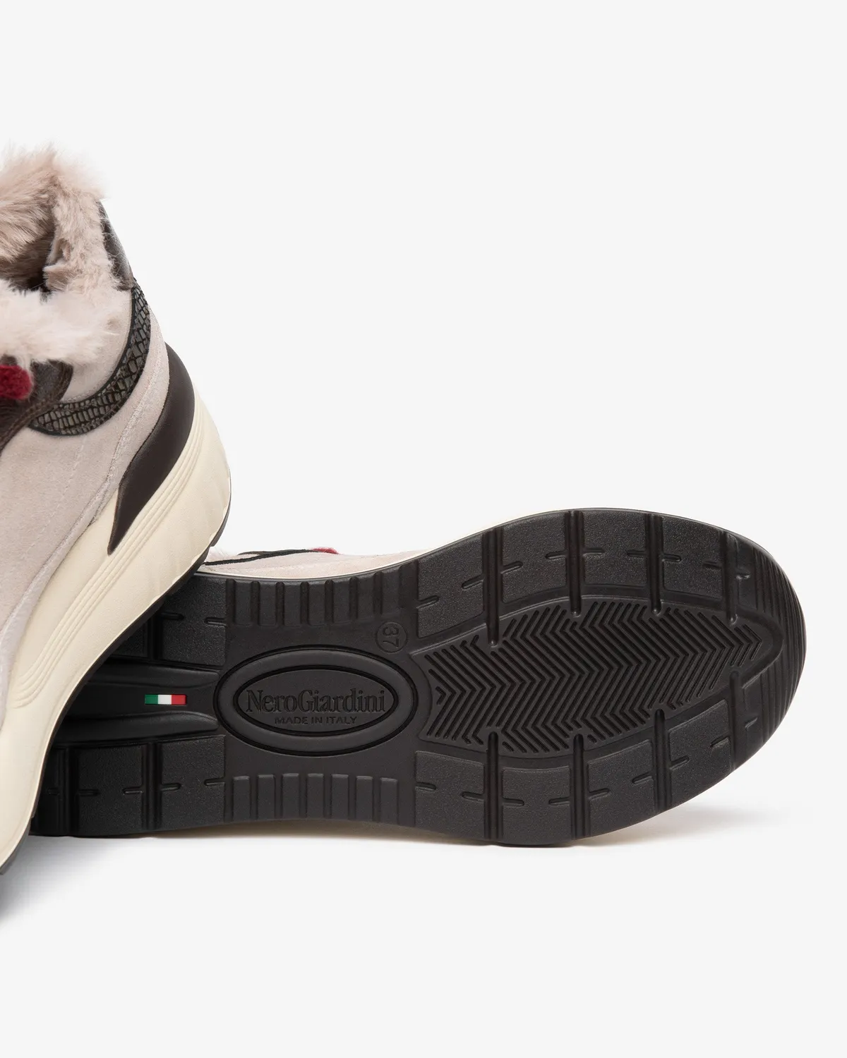 NeroGiardini sneakers dama blana talpa 60mm