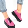 Catinca Shoes XP3 RZ pantofi dama perforati roz piele