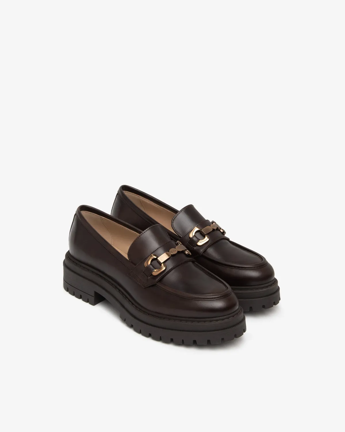 Mocasini piele dama NeroGiardini toc 4 cm