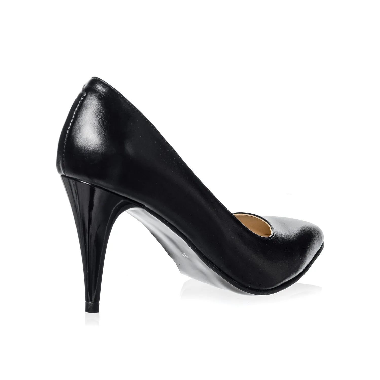 Catinca Shoes A16 NE pantofi dama negru box piele naturala