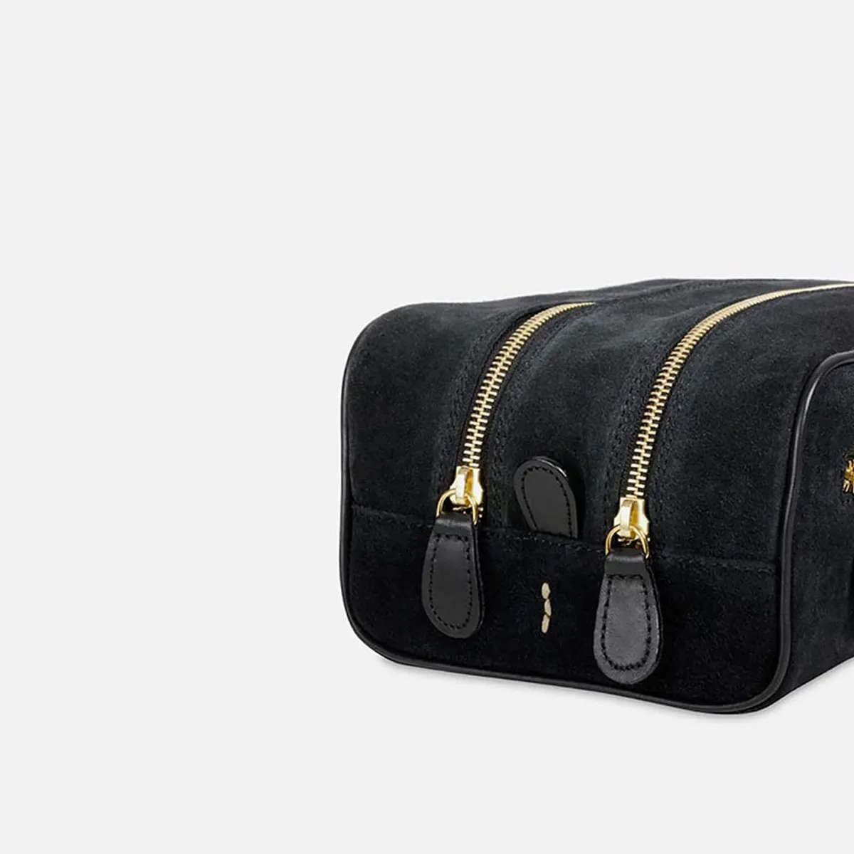 Cecilia Bringheli Laguna trusa cosmetica neagra piele intoarsa