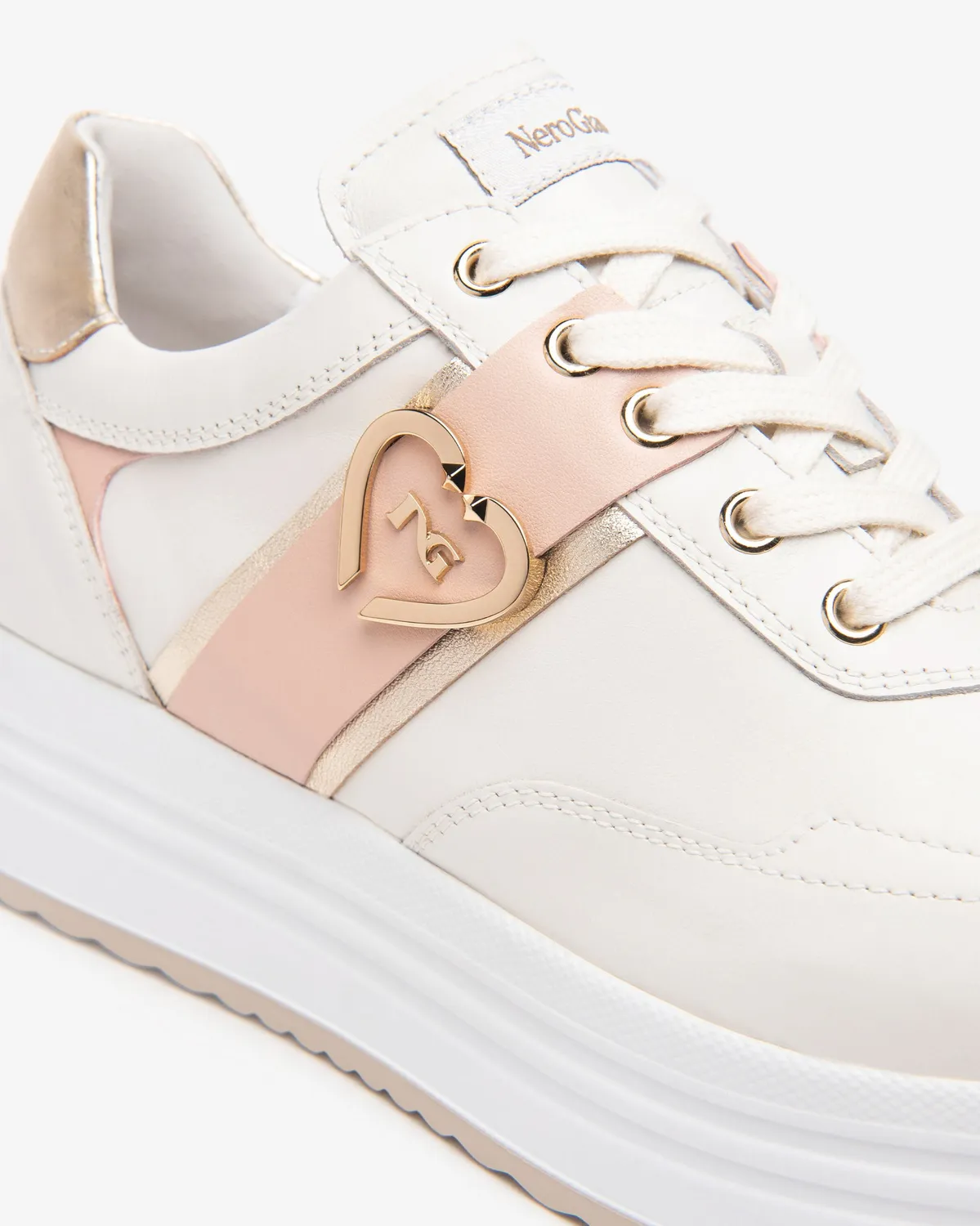 NeroGiardini sneakers dama din piele talpa confort