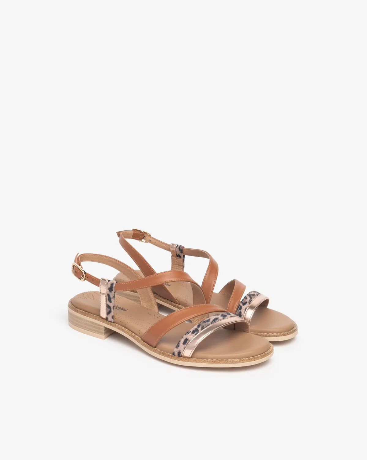 NeroGiardini sandale piele dama cu material tehnic