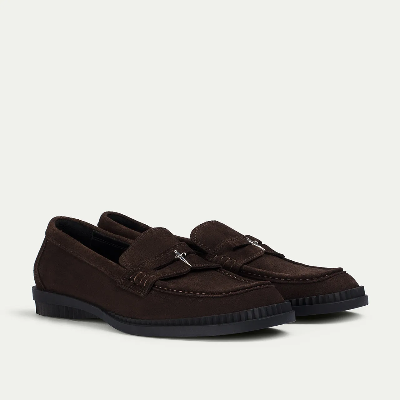 Cesare Paciotti Hybrid mocasini piele maro