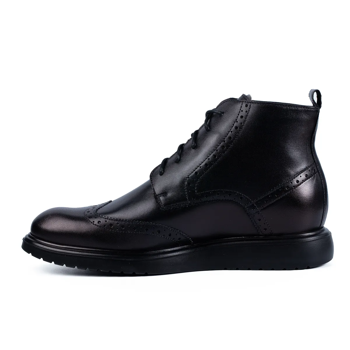 Lucas Shoes 850 Dudu ghete iarna piele negru barbati