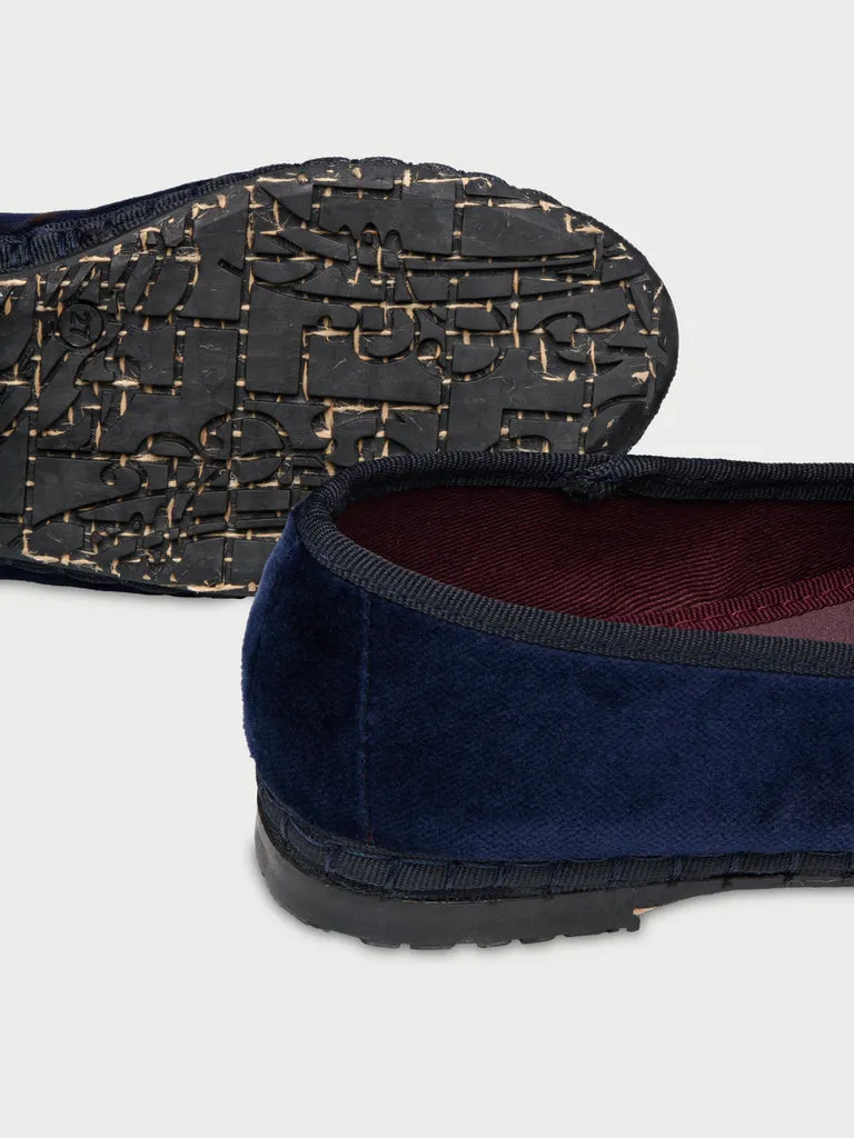 Flagelus Tilney Kids pantofi copii bleumarin catifea