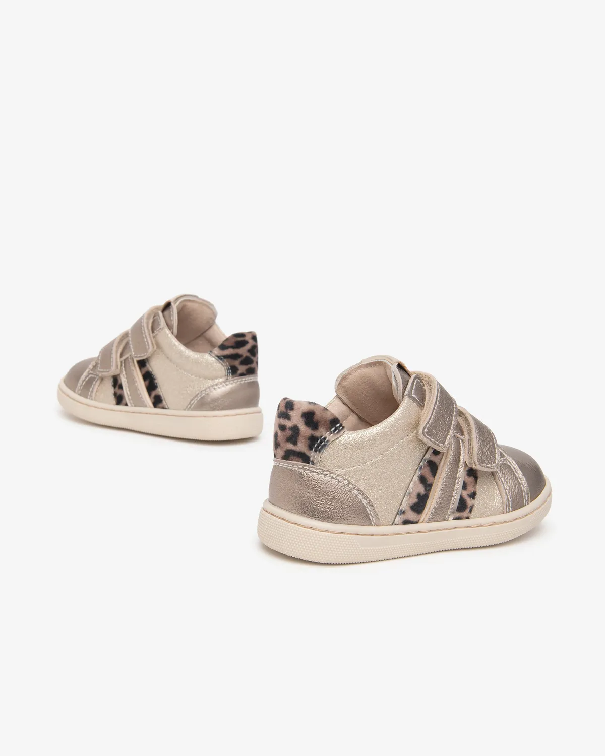 NeroGiardini sneakers fete piele velcro animal print
