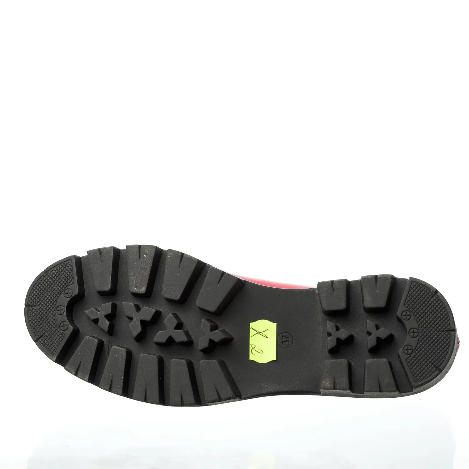 Catinca Shoes X2 RN pantofi dama rosu cu negru piele