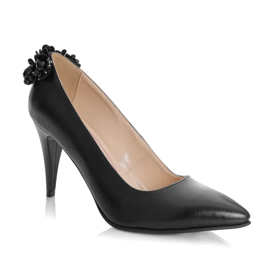 Catinca Shoes A48 pantofi dama piele negru box