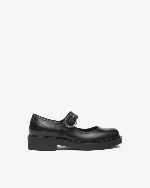 NeroGiardini pantofi Mary Jane damă piele toc bloc 35 mm