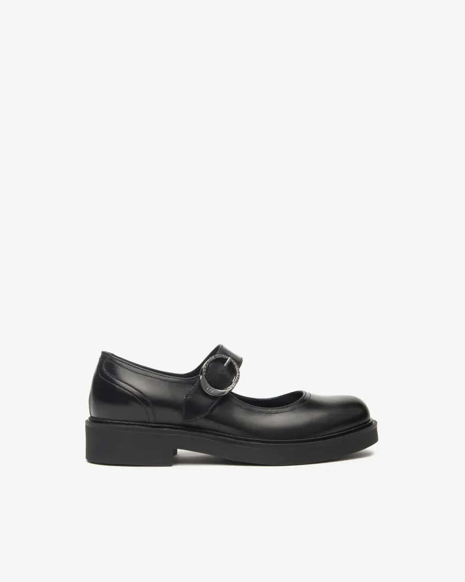 NeroGiardini pantofi Mary Jane damă piele toc bloc 35 mm