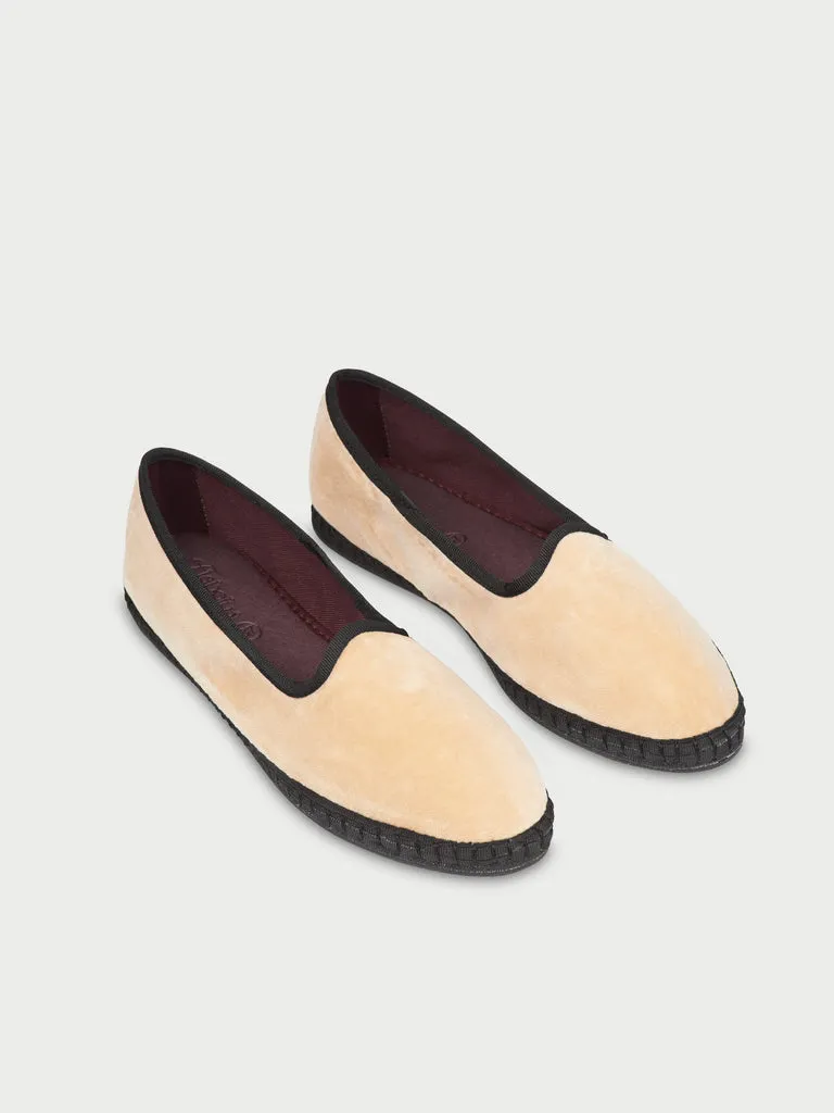 Flagelus Sinai slippers bej catifea