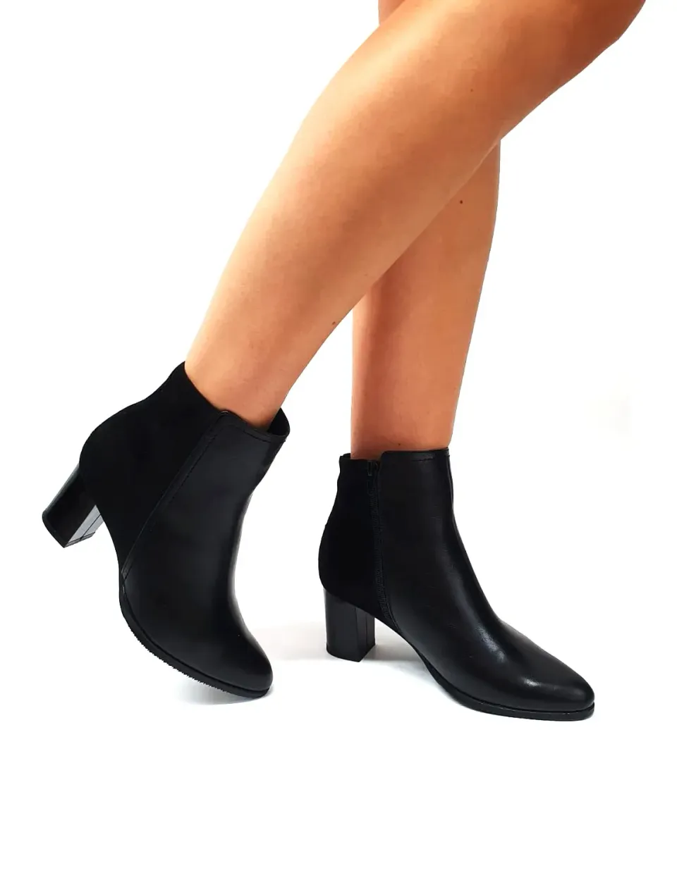Catinca Shoes GX31 NBA ghete dama piele naturala negru
