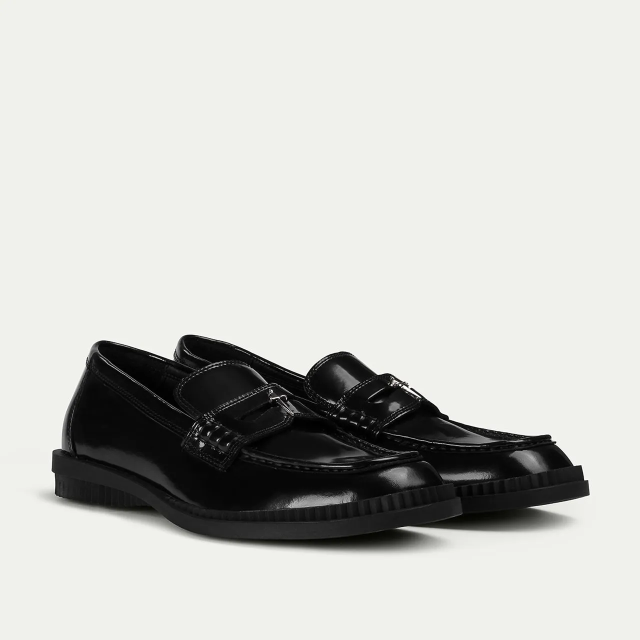 Cesare Paciotti Hybrid mocasini barbati negri piele