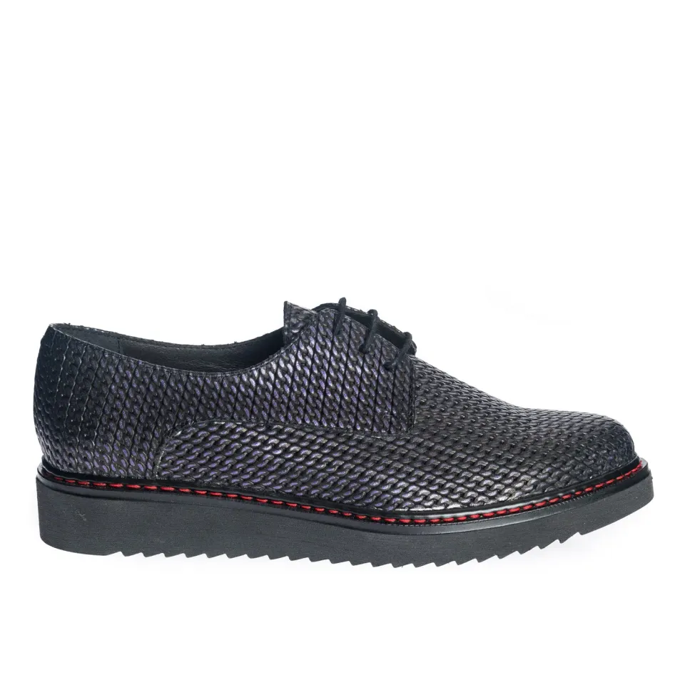 Catinca Shoes G33 MI pantofi dama piele mov impletit