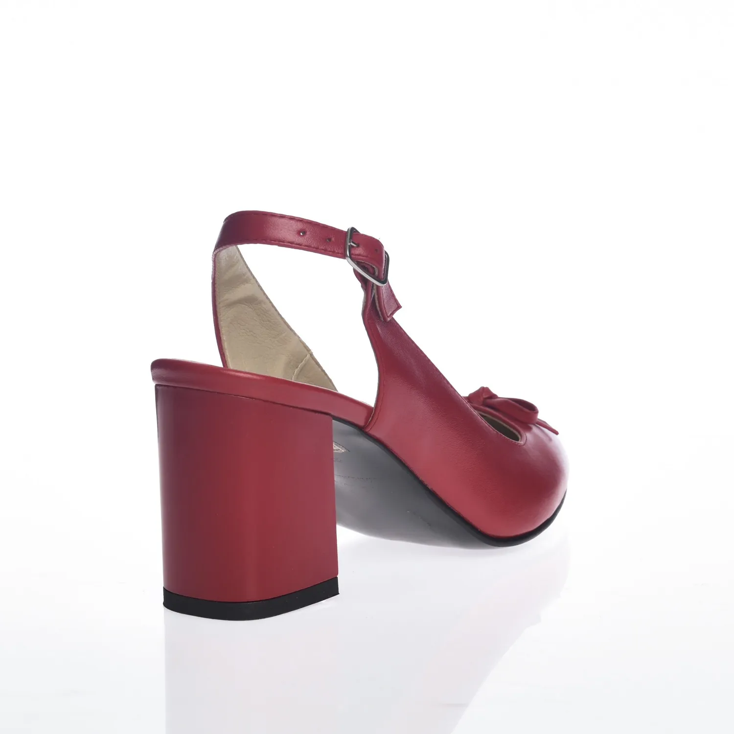 Catinca Shoes V7 RB sandale dama rosu box piele naturala