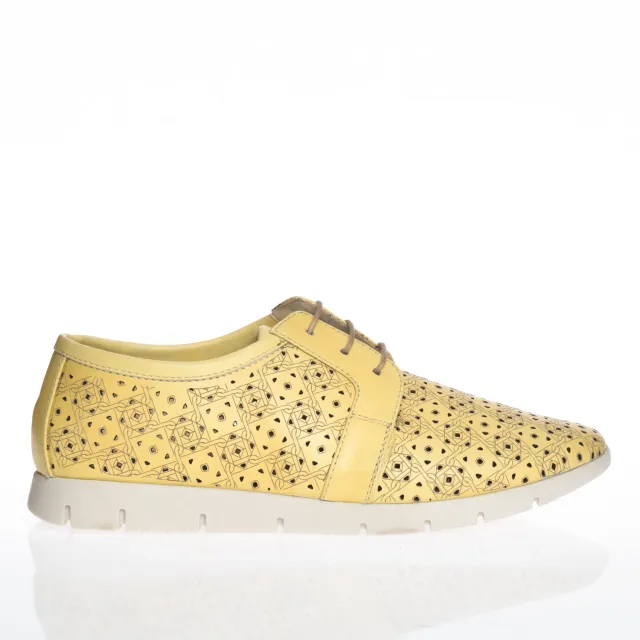Catinca Shoes D7 G pantofi dama piele galben