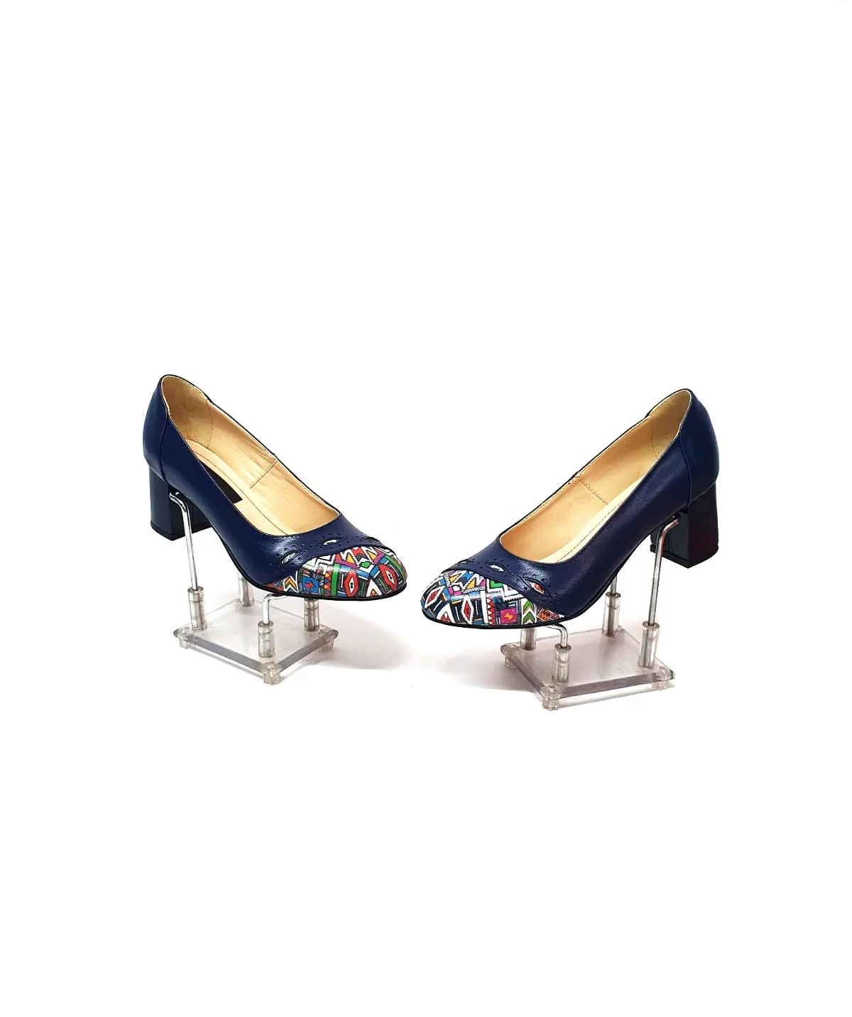 Catinca Shoes Bleumarin 03 BT pantofi dama piele traditional