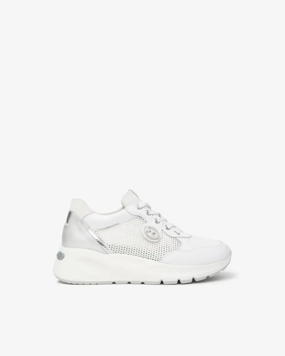 NeroGiardini sneakers dama piele panza material tehnic