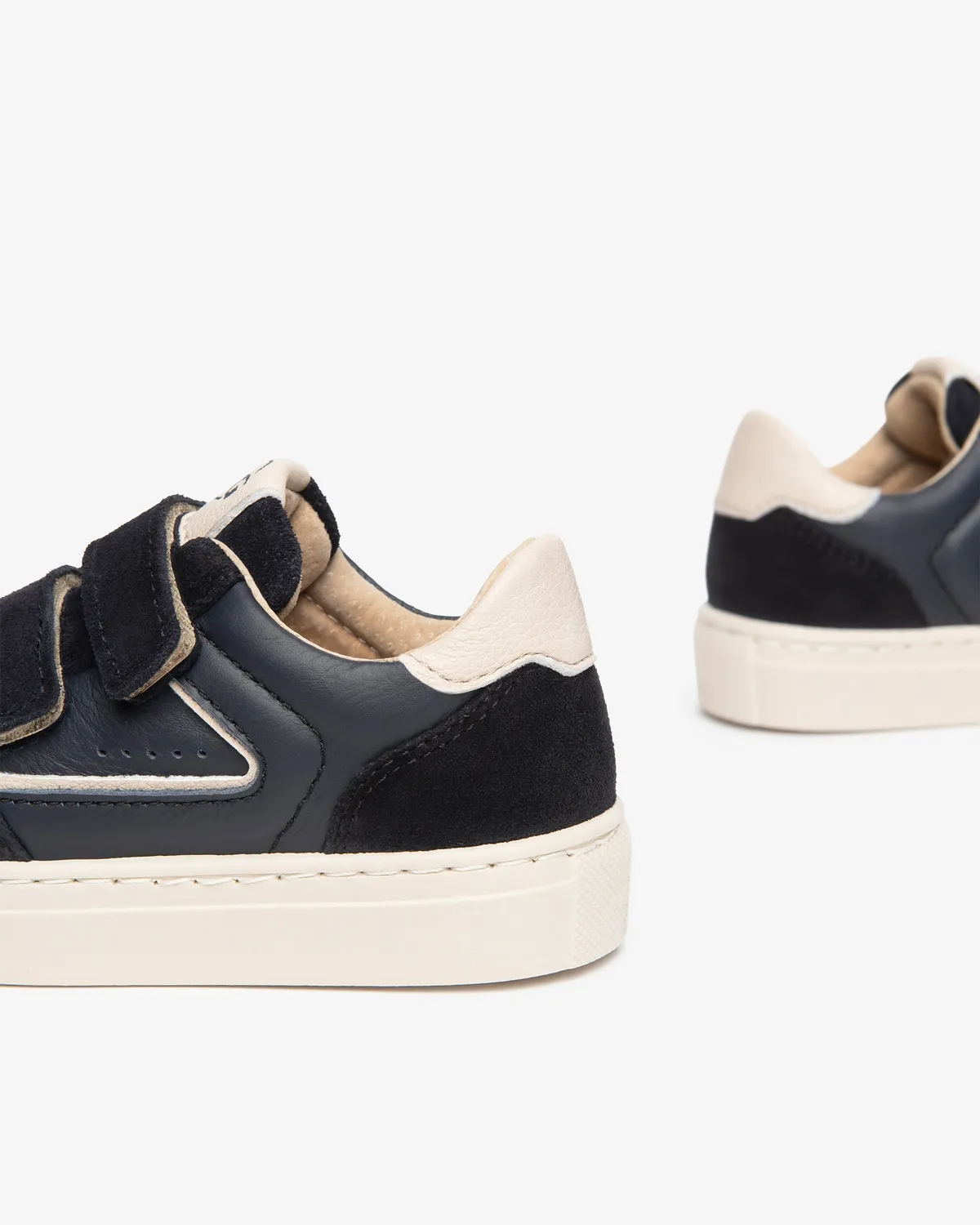 NeroGiardini Junior sneakers băieți piele velur cu scai