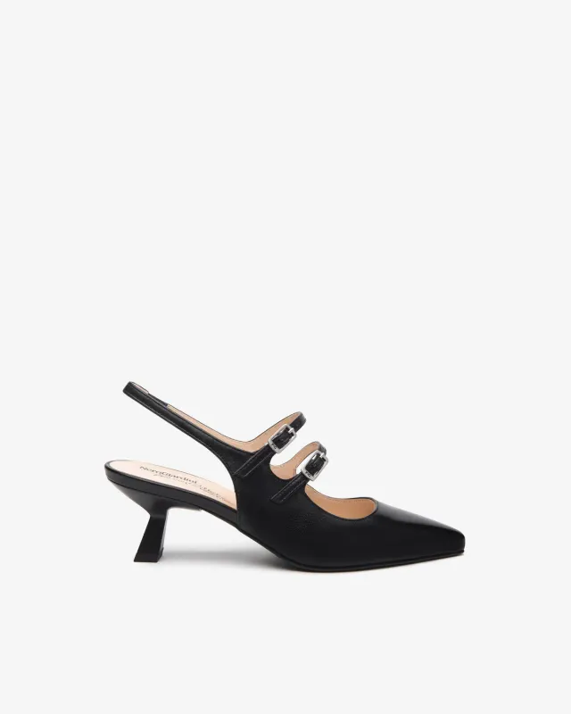 Slingback dama piele NeroGiardini Premium ceremonie