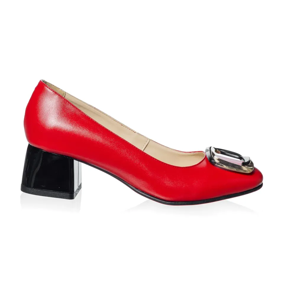Catinca Shoes A40 RB pantofi dama piele rosu box