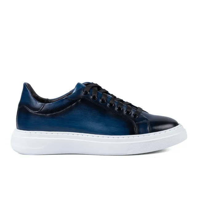 Lucas Shoes 510 Chile Blue sneakers barbati albastri piele
